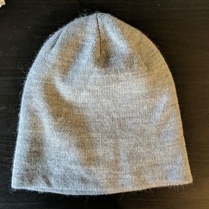 Grey basic beanie